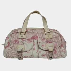 Dior Pink Cherry Diorissimo Large Bowler Bag